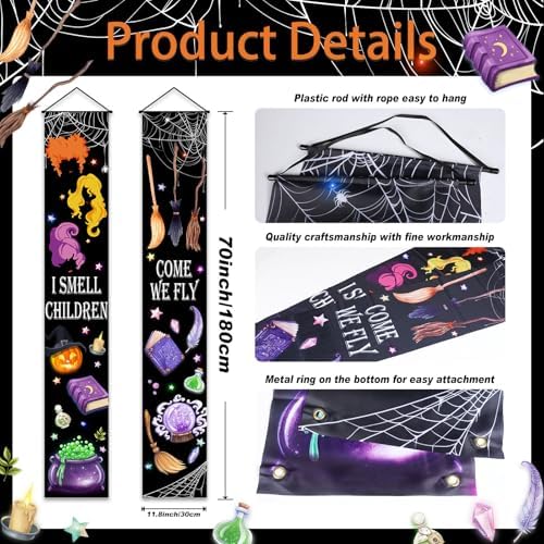 Halloween Porch Banner Signs Outdoor Decorations