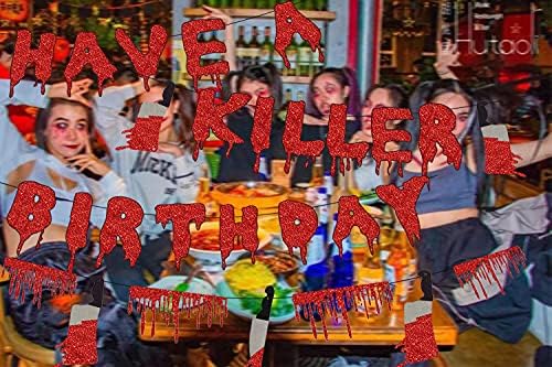 Saliyaa Halloween Horror Birthday Party Decorations Banner Set