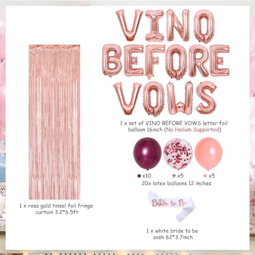 Wine Themed Bachelorette Party Decorations Set