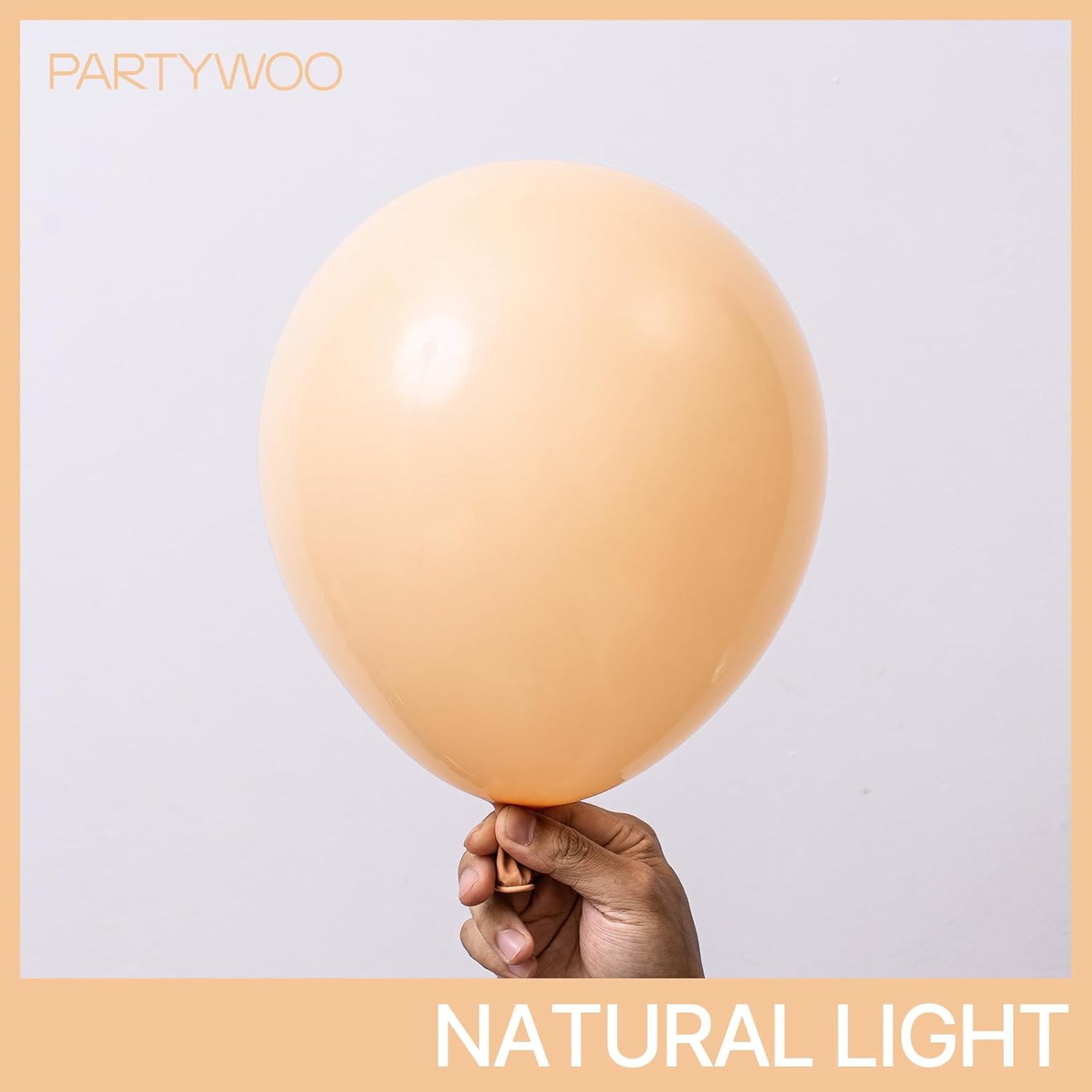 PartyWoo Apricot Balloons 140PCS for Party Decorations