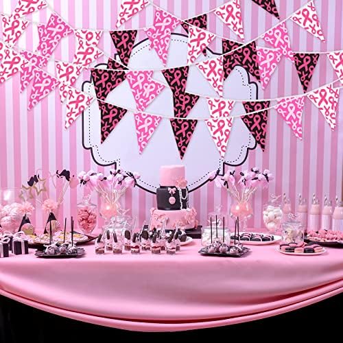 49 Ft Breast Cancer Awareness Pennant Banner Set