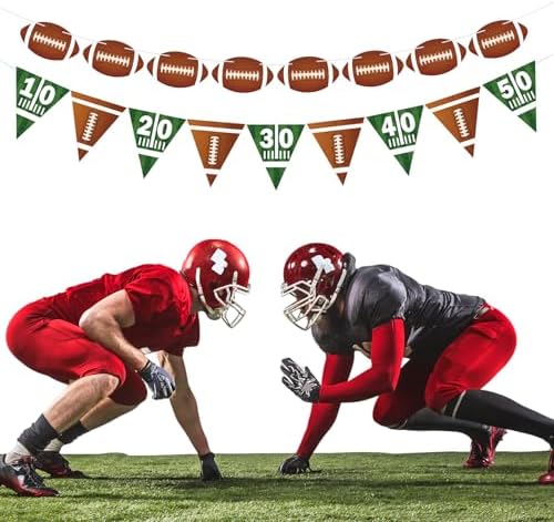 Football Party Decorations Banners for Birthday Events