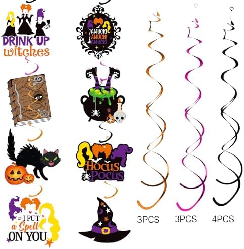 30pcs Hocus Pocus Decorations for Halloween Party