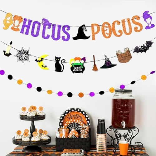 Premium 30pcs Hocus Pocus Halloween Decorations Set