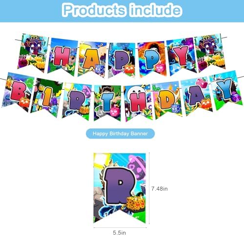 Blox Fruits Party Decorations Set