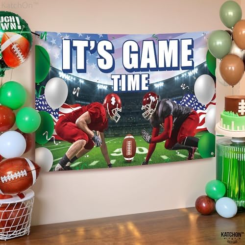 KatchOn XtraLarge Football Backdrop 72x44 Inch Banner