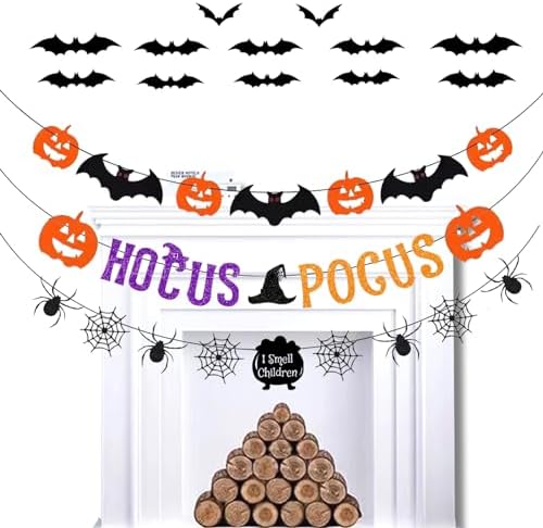 Hocus Pocus Burlap Banner Halloween Decorations Kit