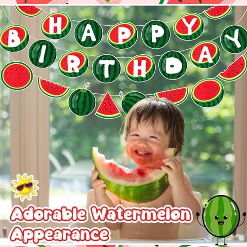 MotiMind Watermelon Birthday Banner Set
