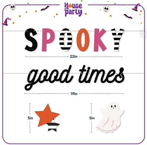 HOUSE OF PARTY Spooky Banner 41 Inches Pre Strung
