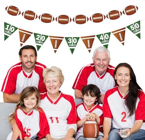 Football Party Decorations Banners for Birthday Events