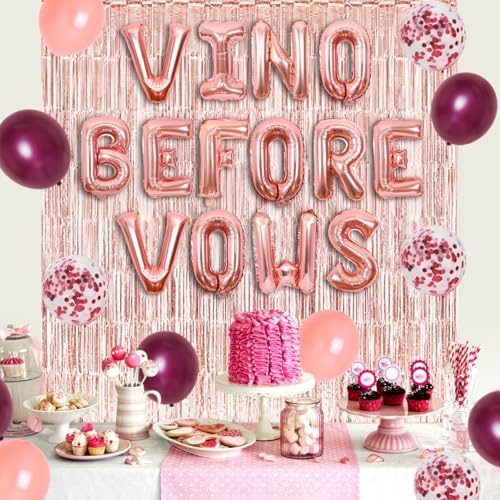 Wine Themed Bachelorette Party Decorations Set