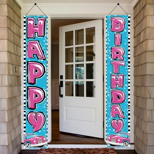 Starlit Patio Car Theme Birthday Decor Banners Set