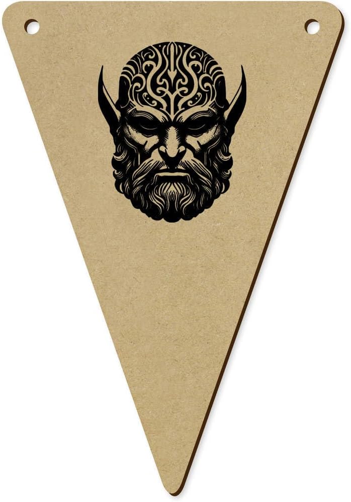 Fantasy Demon Head Bunting Flags 5 Pack