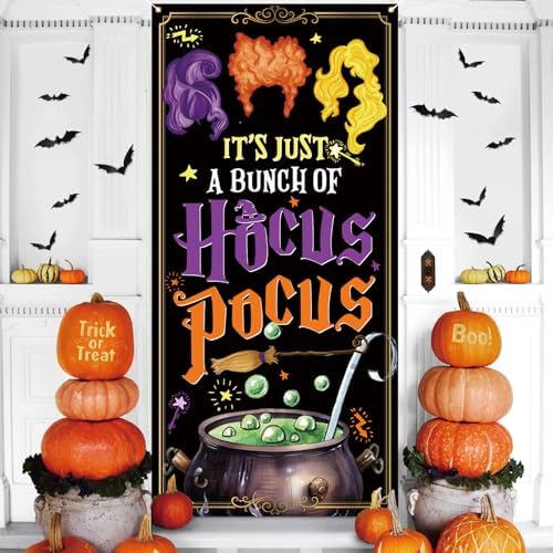 Hocus Pocus Sanderson Sisters Halloween Door Cover Banner