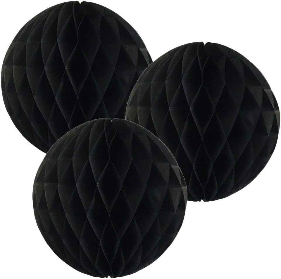 Pack of 3 Paper Honeycomb Balls for Party Decorations
