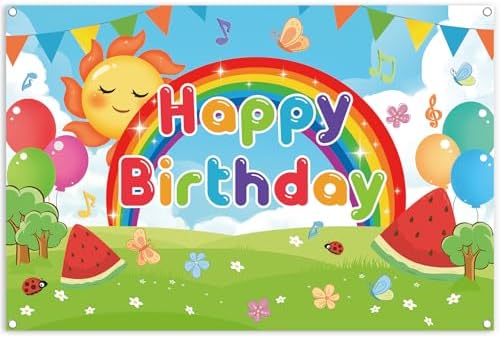 Gardenrex 5x3ft Watermelon Birthday Backdrop