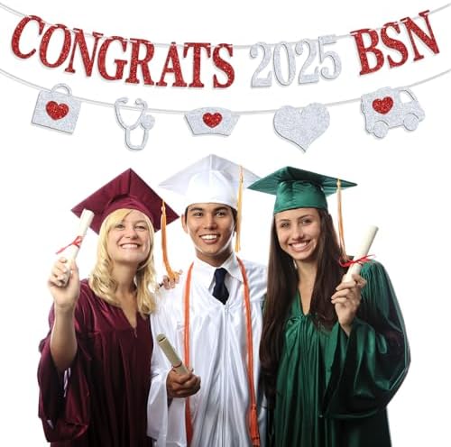 Congrats 2025 BSN Banner for Nursing Graduation
