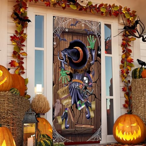 Hocus Pocus Door Cover Halloween Banner Sanderson Sisters Decor