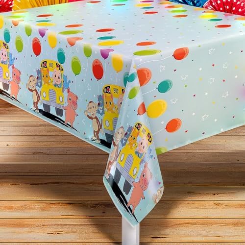 Vibrant Cocomelon Rectangular Table Cover 54x84