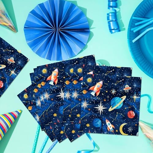 Outer Space Party Napkins 40PCS Disposable