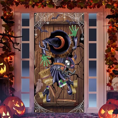 Hocus Pocus Door Cover Halloween Banner Sanderson Sisters Decor