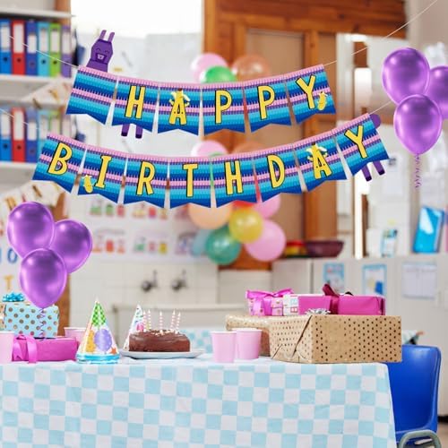 Gaming Birthday Banner for Game Lovers Party Decoration