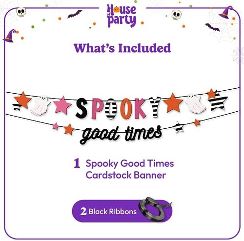 HOUSE OF PARTY Spooky Banner 41 Inches Pre Strung
