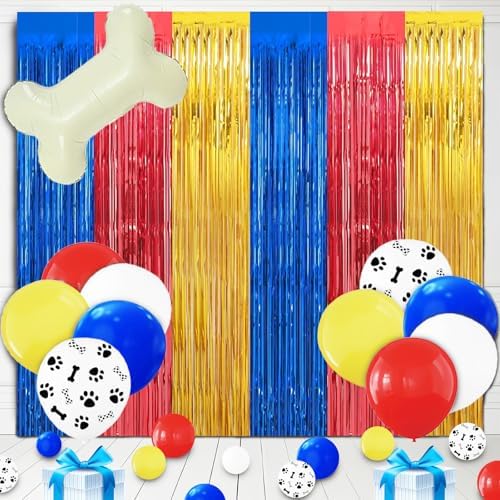 23Pcs Cartoon Paw Birthday Decorations for Kids Party