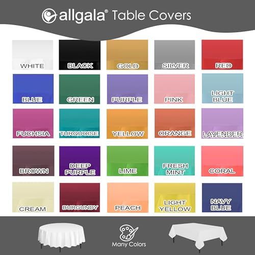 Allgala Premium White Table Cover 12pk 84 Round