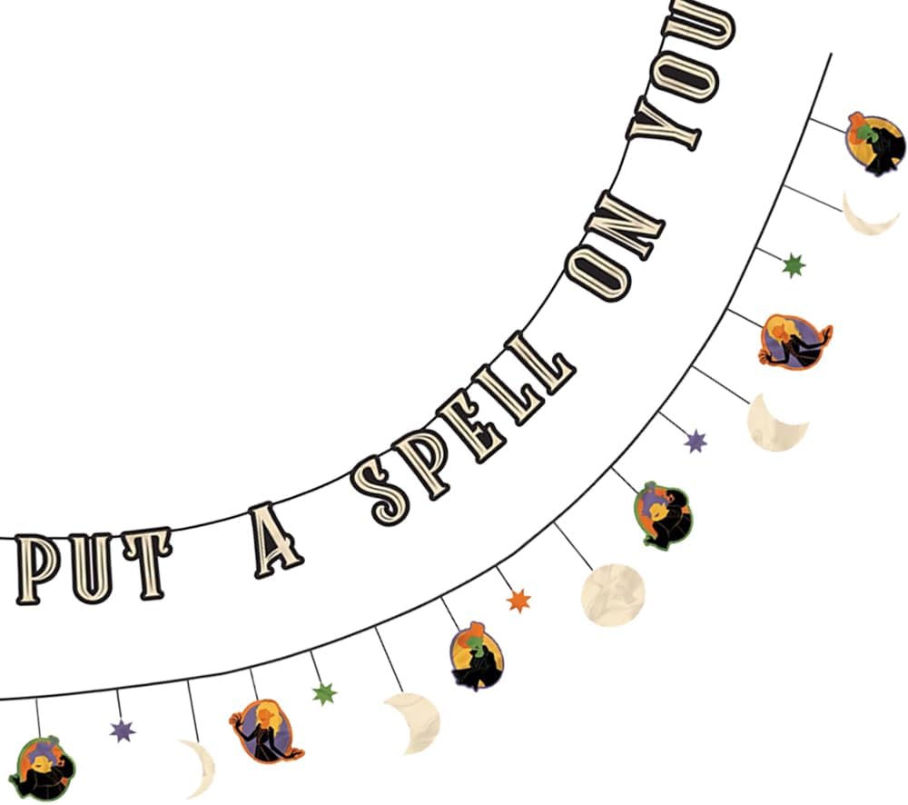 Hocus Pocus I Put A Spell On You Paper Banners 12ft 2 Pack