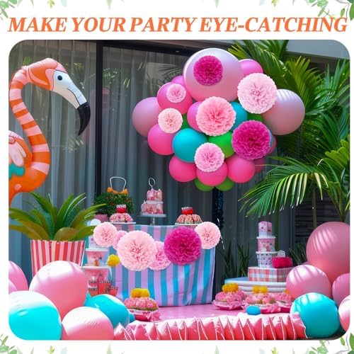 Skyygemm 72 Pcs Tissue Paper Pom Poms Decorations 1