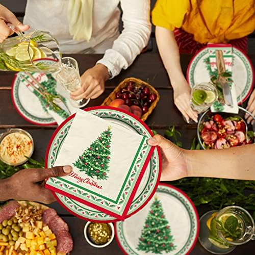 Christmas Tree Dinnerware Set for 50 Guests