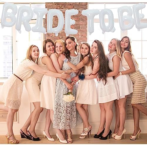 Tellpet Bride To Be Balloons Banner White
