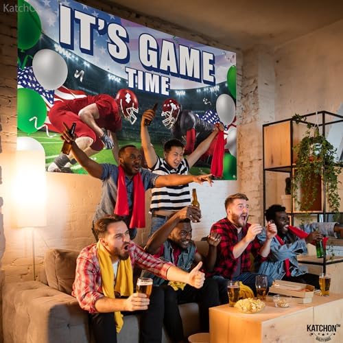 KatchOn XtraLarge Football Backdrop 72x44 Inch Banner