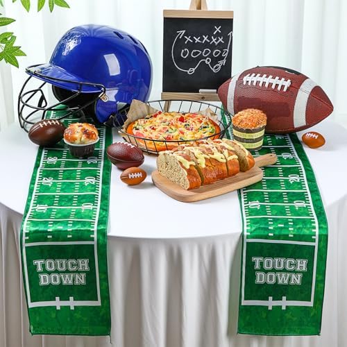 6 Pcs Football Themed Table Runner Set