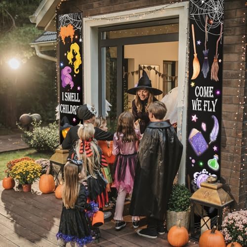 Halloween Porch Banner Signs Outdoor Decorations