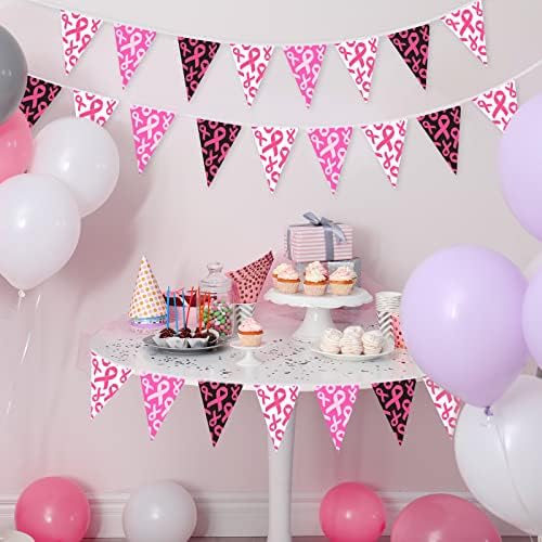 49 Ft Breast Cancer Awareness Pennant Banner Set