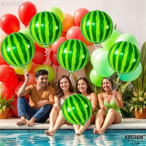 KatchOn Big 22 Inch Watermelon Balloons Pack of 6