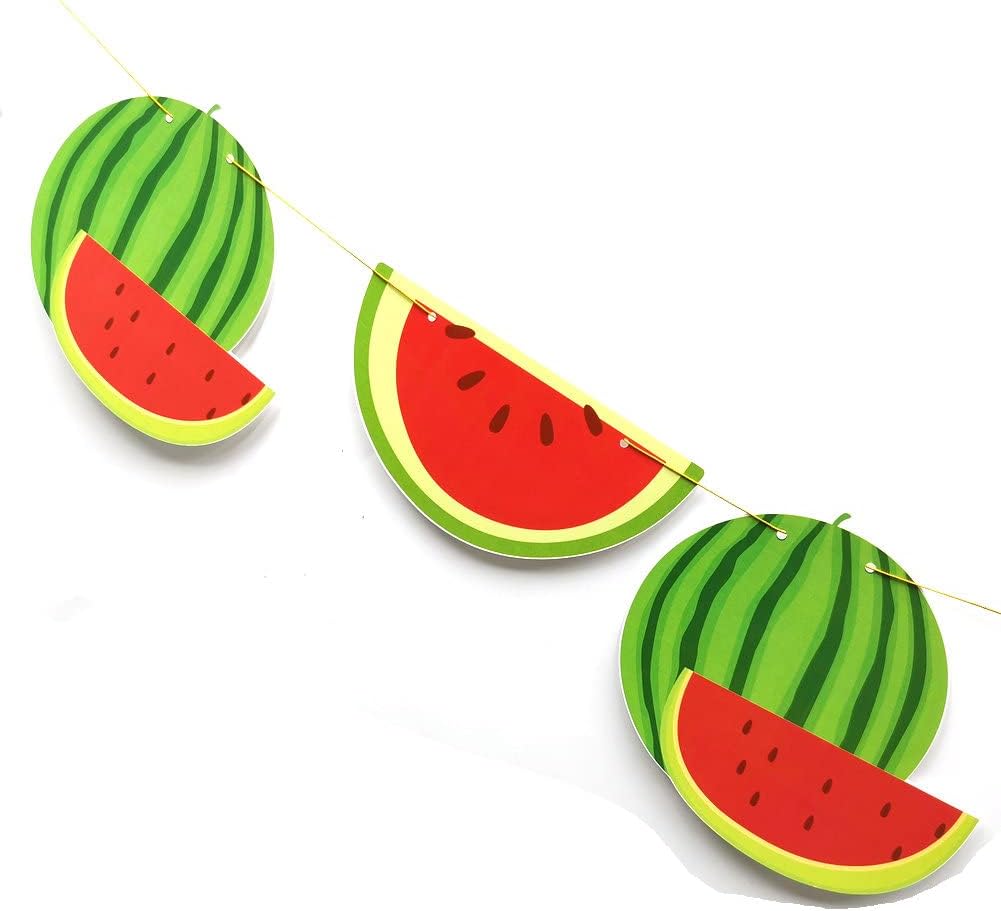 Watermelon Birthday Banner Pre-Strung Decor