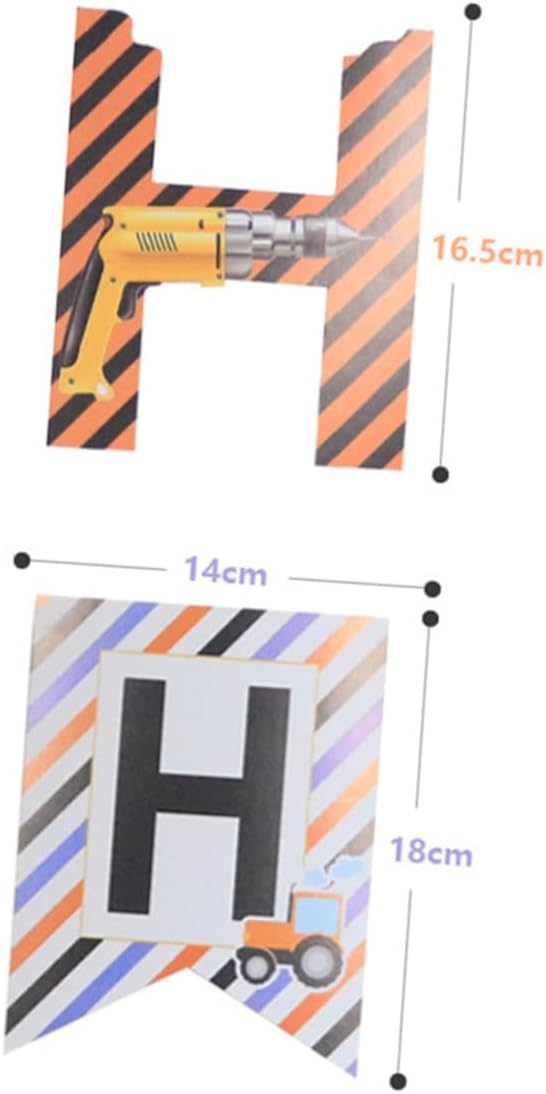 Milisten 2pcs Car Themed Birthday Hanging Flags