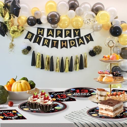 40Pcs 13th Birthday Party Decor Set for Boys