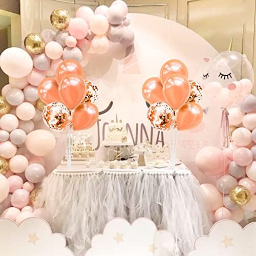 Rose Gold Balloon Stand Centerpiece Table Decor for Celebrations