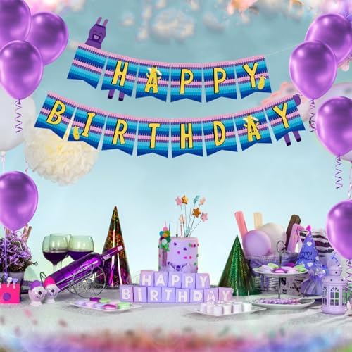 Gaming Birthday Banner for Game Lovers Party Decoration