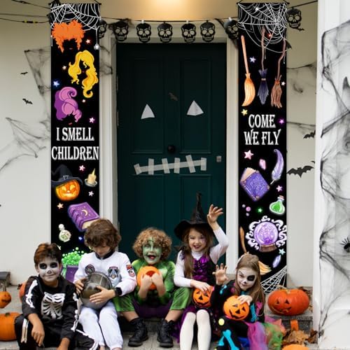 Halloween Porch Banner Signs Outdoor Decorations