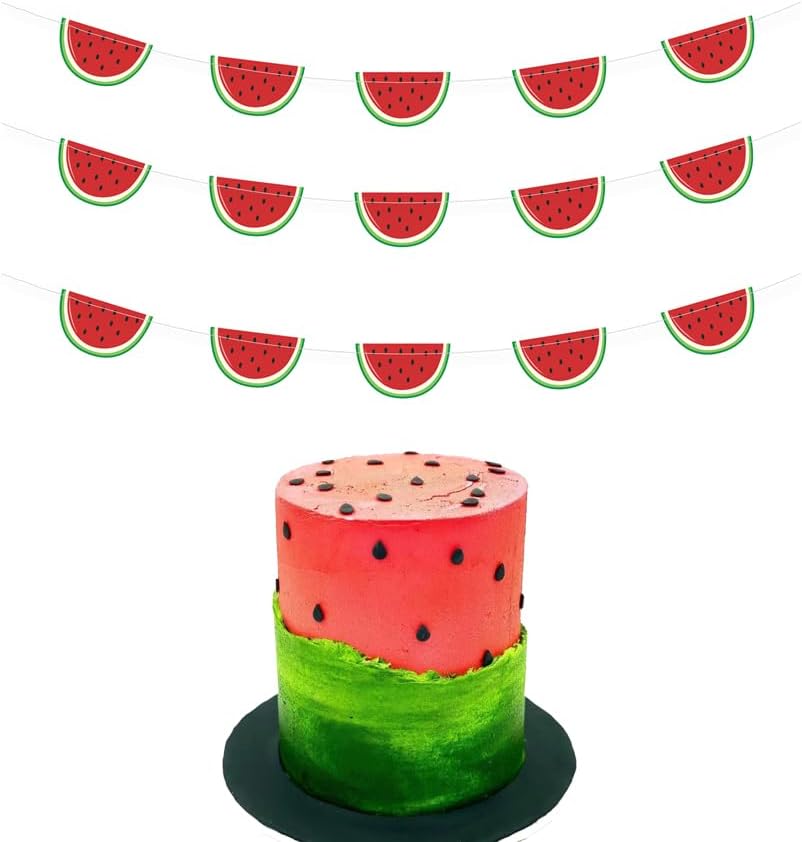 Cute Watermelon Banner for Summer Parties and Decorations