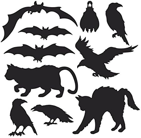 Beistle Halloween Wall Decor 5-12 Black