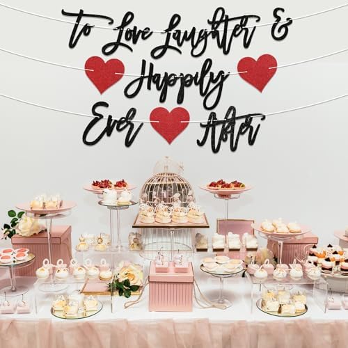 Pre-Strung Love Laughter Happily Ever After Wedding Banner