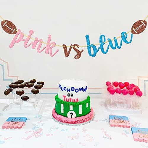 Pink Vs Blue Football Banner for Gender Reveal Party