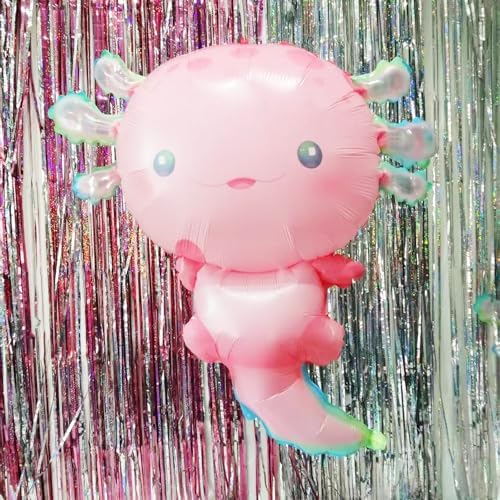 2pcs Axolotl Foil Balloons Birthday Party Decor