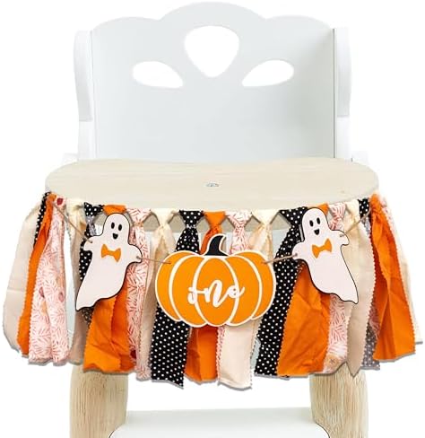 Pumpkin Spook High Chair Banner for Halloween
